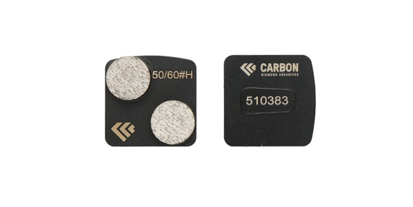 50/60# (R-Type) Quick Change Grinding Shoe, Hard Bond, Double Segment 13mm