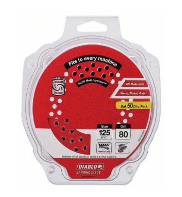 #80 orbital sanding disc – 50pack