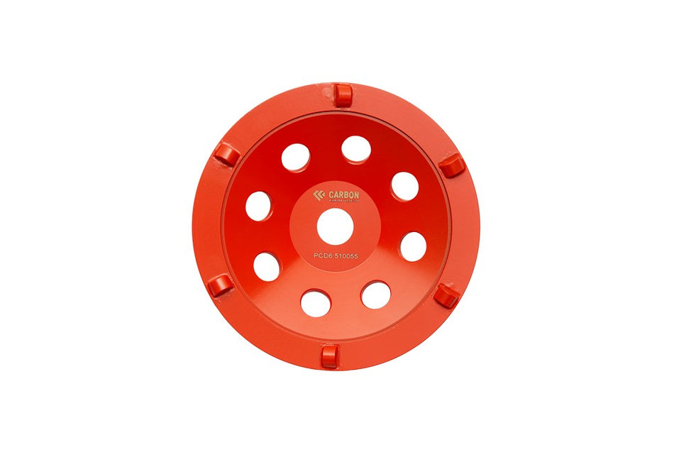 7" 6 Segment PCD Cup Wheel 22.23mm Centre